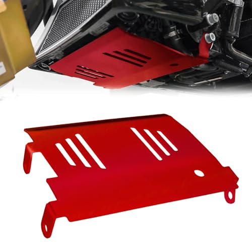 Image of 2024-2025 Red Skid Plate for Harley Touring Road Glide, CVO Road Glide, Street Glide, CVO Street Glide, Special FLHXSE Lower Engine Chassis Protection Guard
