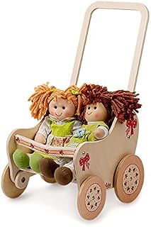 Dida - Stroller wooden doll - decoration: Bow