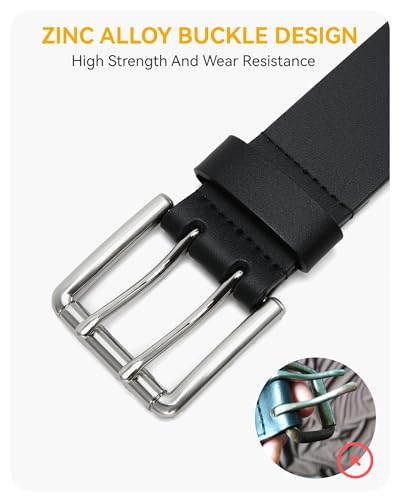 chaoren full grain leather belts for men - mens belt for jeans - timeless elegance for casual dress