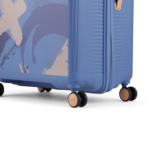 Image of American Tourister with TSA Lock & 8 Wheels Suitcase /Hard PC Check-in Luggage Bag for Travel /Trolley Bag with Double 8 Spinner Wheels for Men & Women