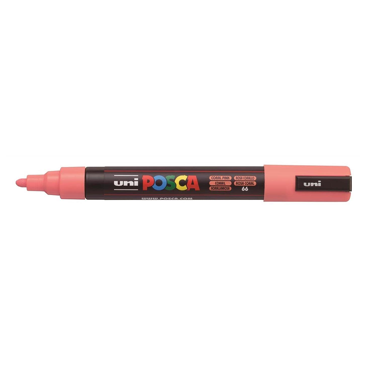 Posca PC3 M Medium Bullet Coral Paste (Pack of 3