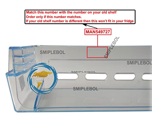 Image of SMIPLEBOL - The Best Is Here Fridge Bottle Shelf Compatible for LG Double Door Refrigerator (Part No: MAN549727)