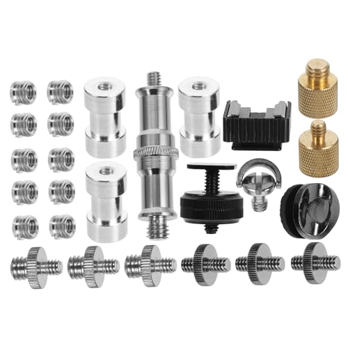 Adaptadores de montaje de trípode con tornillos para cámara para solucionar holguras en soportes 7
