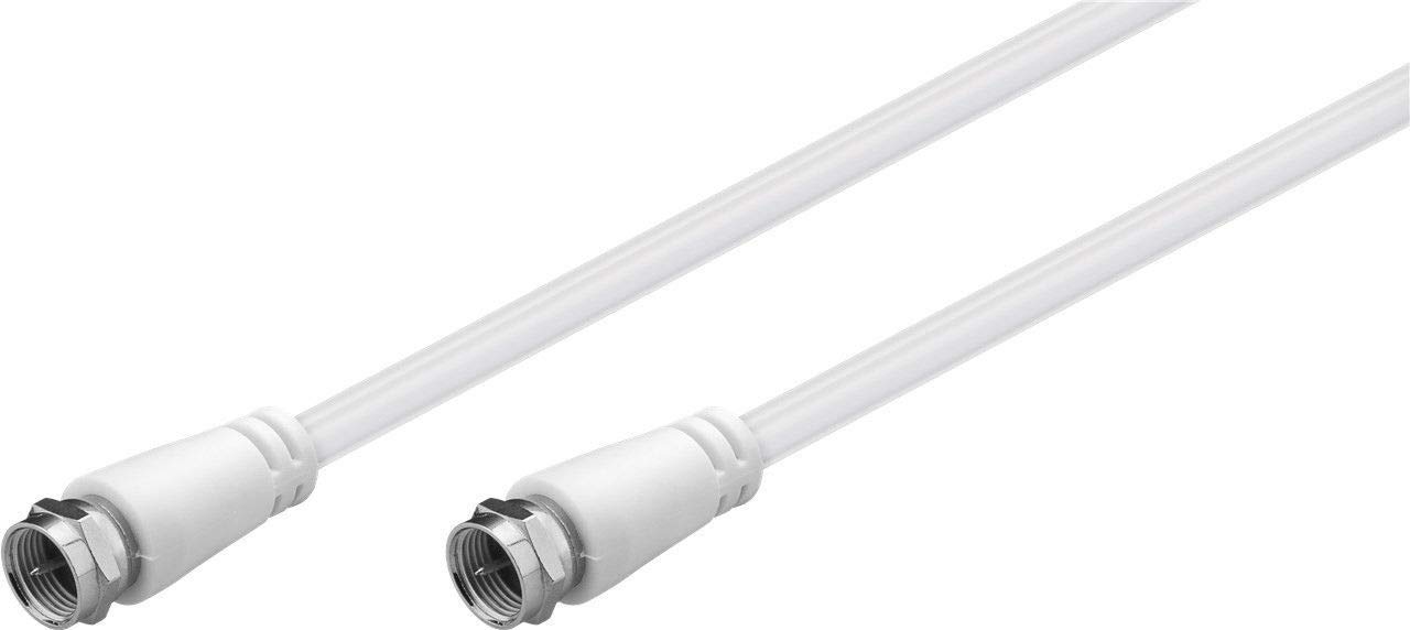 Goobay 66622 SAT antenna cable (class A >85 dB) 2x shielded - F male > F male (fully shielded)