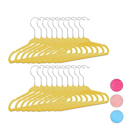 Perchas Terciopelo Infantiles Marca Relaxdays