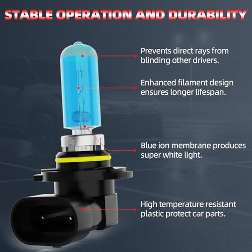 Image of Headlight Bulbs Fit For Nissan Pathfinder 2013-2016, 9005 H11 H11 High Low Beam Fog Lights 300% Ultra Brighter Halogen Headlight Bulb Combo, 6500k White Light, Pack of 6