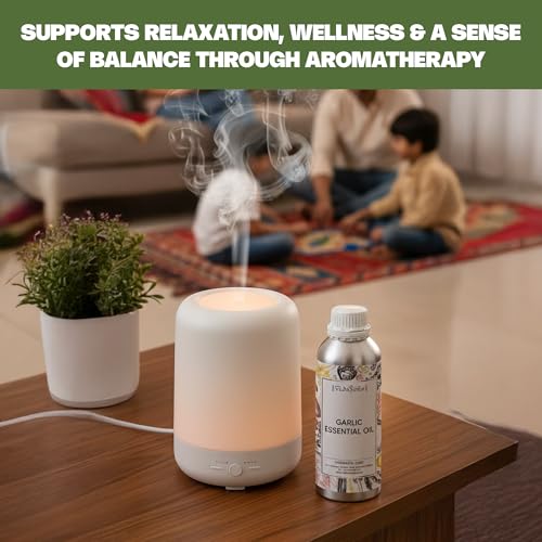 Image of VedaOils Garlic Essential Oil 100ml | 100% Pure, Natural & Undiluted Therapeutic Grade Garlic Oil for Pain Relief, Aromatherapy, Skin Health, Acne Care, Hair Regrowth & Strong Healthy Hair