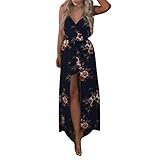❤️Paket umfassen: 1 Sommer locker kleid Jumpsuit . Sehr geeignet für Strand, Schwimm, Hochzeit , Party, Tourismus, Täglich, Geschäft, Urlaub, machen Ihnen charmant und cool.