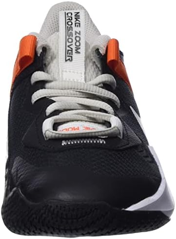 Nike Air Zoom Crossover Basketball Shoes, Black/Light Bone/Safety Orange/Summit White, 6 US 6 Big Kid | Image 1