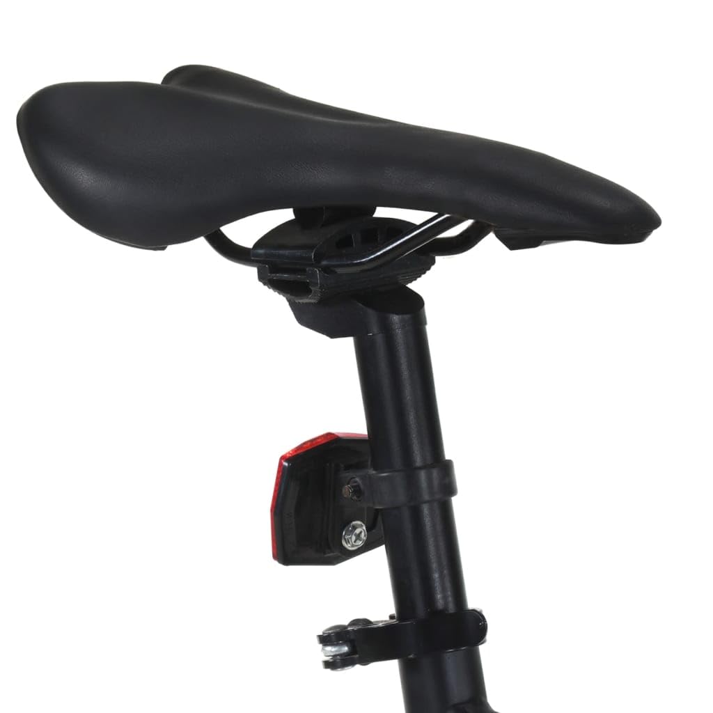 Bicicletta a scatto fisso, colore nero e blu, 700c, 51 cm