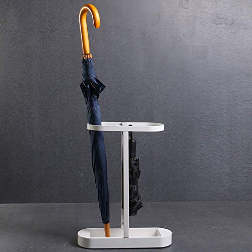 Rangement de parapluie compact ovale en métal pour optimiser les petits espaces étroits - 5