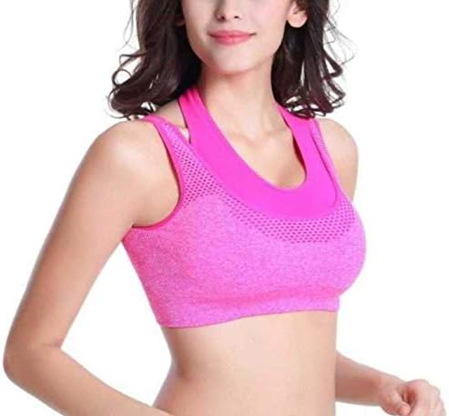 Brachy Women's Nylon & Cotton Padded, with Removable Pads Non-Wired Sports Bra Free Size High Intensity(30 to 38)