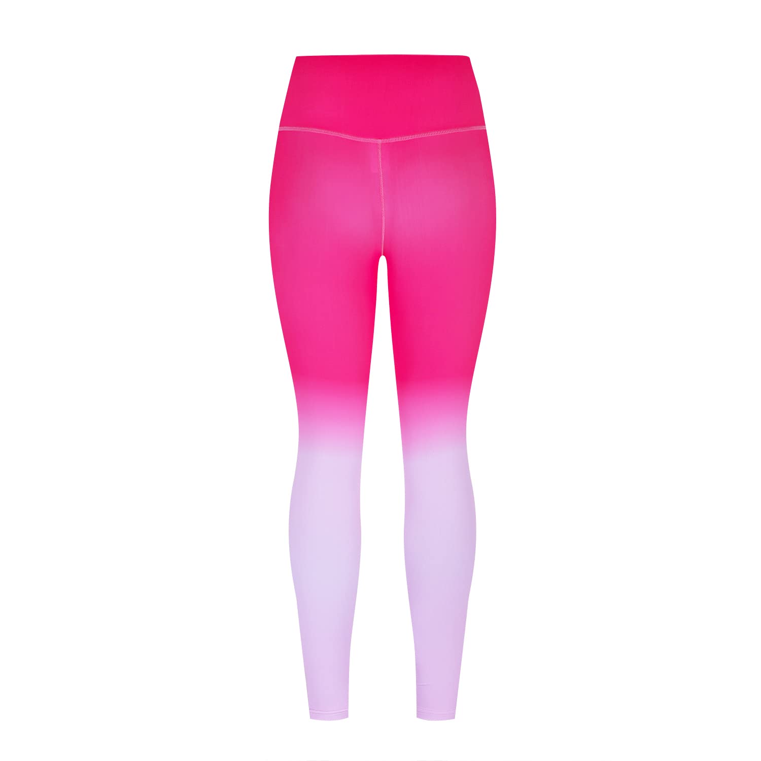 High Waisted Leggings for Womens Gradient Red Black Seamless Workout Leggings Running Tummy Control Yoga Pants