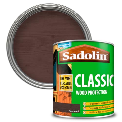 Image of Sadolin Classic All Purpose Woodstain 750ml - Deep Penetrating Protection (Rosewood)