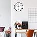 Yoobure 10 Inch Silent Quartz Decorative Wall Clock Non-Ticking Classic Digital Clock Battery Operated Round Easy to Read Home/Office/School Clock