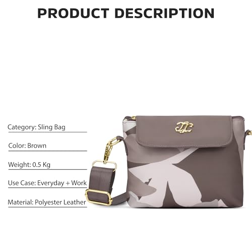Image of Lavie Signature Women's Capela Croix Crossbody Sling Bag | Ladies Purse Handbag | Gift For Women