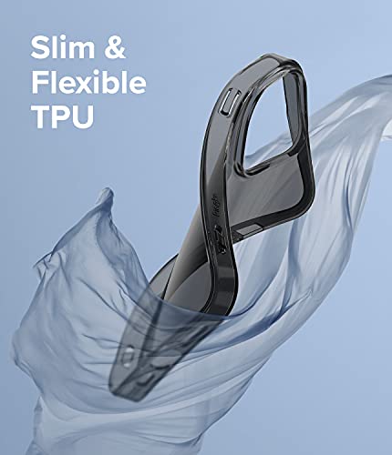 Image of Ringke Air Compatible with iPhone 13 Pro Case Back Cover Transparent Lightweight Soft Flexible TPU Scratch Resistant Natural Form iPhone 13 Pro Back Cover Case - Smoke Black