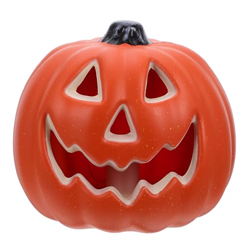 Lanterne citrouille lumineuse LED Homoyoyo pour décoration de table d'Halloween