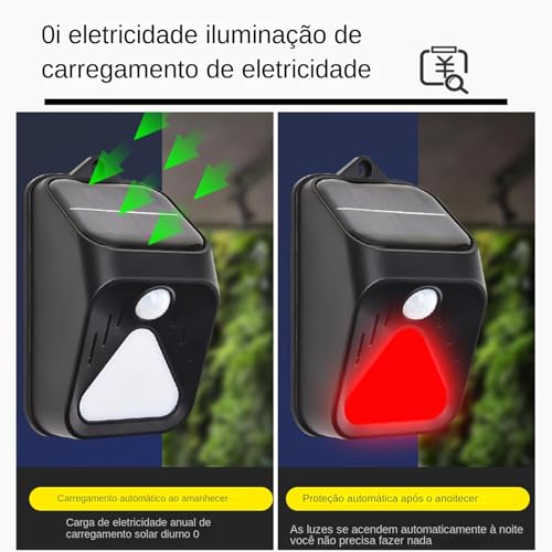 Animal Drive ao ar livre,Luz de Animal Drive - Luz de segurança de jardim de 4 modos,Luz de alarme s