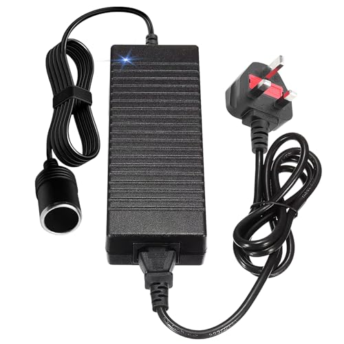 Vegena AC to DC Converter 120W/10A, 220V to 12V Adapter, Car Cigarette Lighter Socket, Car Power Converter AC to DC Transformer, 220V Mains To 12V DC Cigarette Lighter Voltage Converter Power Adapter