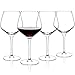 Luxbe - Crystal Wine Glasses 21-ounce, Set of 4 - Large Handcrafted Red or White Wine Glass - 100% Lead Free Crystal Glass - Professional Wine Tasting - Burgundy - Pinot Noir - Bordeaux - 650ml