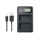 【PCATEC】Sony NP-FZ100対応縦充電式USB充電器 PCATEC LCD付４段階表示２口同時充電仕様USBバッテリーチャージャー For Sony NP-FZ100 BC-QZ1 and Alpha 9 A9 Alpha 9R A9R Alpha 9S A7RIII A7R3 a7 III対応