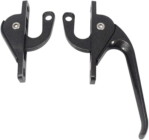 Poignée de fenêtre verrouillable, poignées de porte et de fenêtre en alliage d'aluminium, poignée de bielle haut et bas, poignée de liaison for portes et fenêtres (couleur : or, taille : B) (couleur :