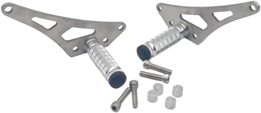 Stunt Foot Pegs Cut Edition Compatible with Lightbee S, X, L, and 1E E-Bikes(StainlessSteelColor)
