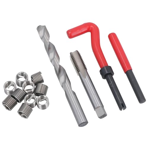 Image of AB Tools 1/2” x 13 UNC Imperial Thread Repair Kit Helicoil Set for Damaged Threads 14pc