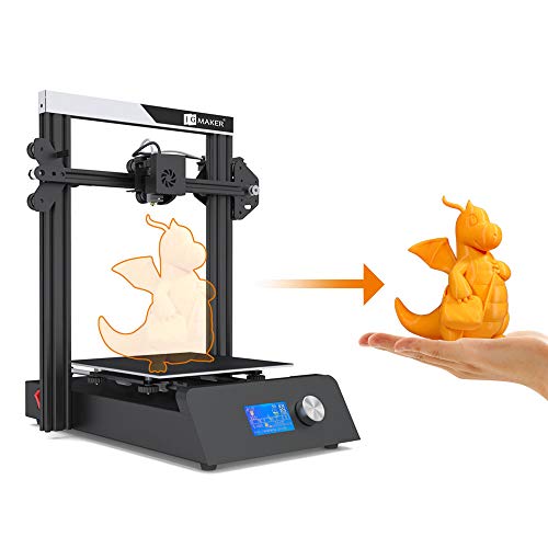 JGMAKER Magic Upgraded 3D Printer DIY Kits Fast Assemble Open Source with Metal Base Resume Printing Filament Sensor Function 8.66x8.66x9.4inch ABS PLA 3D Filament DIY Lover Home School Use