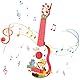 Durdiiy Gitarre für Kinder, 43 cm Blaue Kindergitarre, Musikinstrument für Kinder, Mini-Gitarre Ukulele Gitarre Spielzeug mit 4 verstellbaren Saiten Für Kleinkinder Anfänger Jungen Geschenk (Fuchs)