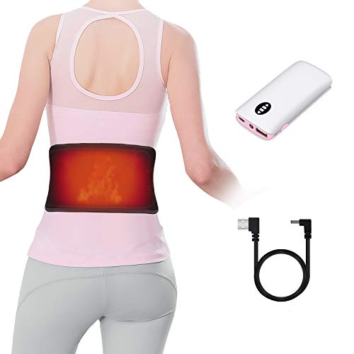 Rechargeable Heating Waist Belt - Far Infrared Electric Back Heat Pad Stomach Therapy