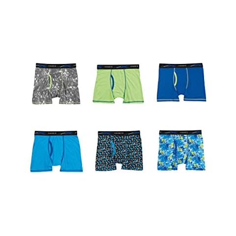 Hanes Boys' Boxer Briefs, 6-Pack Cover