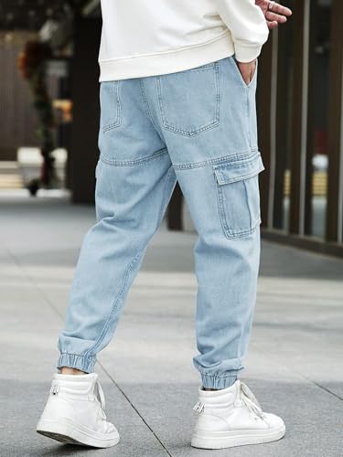 Image of Noble Monk Loose Fit Men's Flip Pocket Jean || Mens Stylish Loose Fit Denim Cargo || Multi-Pocket Styling Pant|| Men Jeans || Jeans for Men