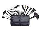 estuche brochas maquillaje pelo natural 100% nuevo completo conjunto de 24 pinceles de maquillaje de Bundle Monster.
