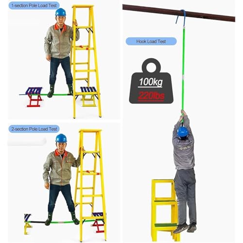 Poste de seguridad para evitar electrocución con gancho aislado 5