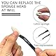 LEMLIN 4 Stück Sketch Wiping Pen, Erase Schwamm Tool mit 40 Ersatzköpfen, Sketch Wischer, Sketch Trimmer Set, Künstlerbedarf, zum Malen, Mischen und Glätten von Pastellkreiden