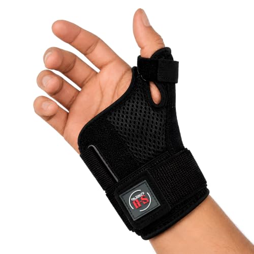 Dr. Zikky's Thumb Stabilizer Wrist Brace for Men & Women – Reinforced Support for Everyday Tasks, Adjustable Thumb Strap & Breathable Mesh for Comfort and Stability