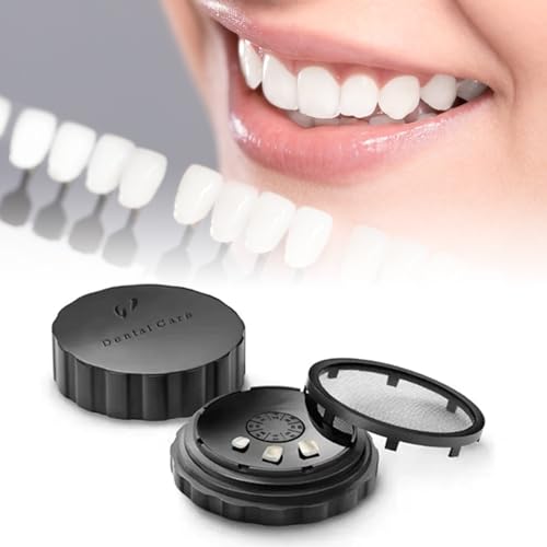 Image of Dental Veneer Processing Case, 8-Slot Tooth-Position Tray, Plastic Mesh Lid, Replaceable Adhesive Pad, 100mm Round Organizer for Porcelain Veneers and Crowns, Lab, Clinic and Home Use