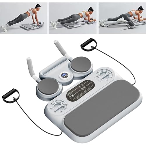 Kit per flessioni - Set fitness multifunzione con fascia elastica di resistenza e barre, include cronometro digitale per allenamento a casa e in palestra
