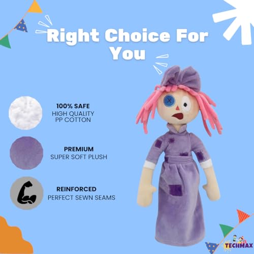 Image of Circus Joker Girl Plush Toy Stuffed Plushie Doll Toys Collectible Gifts for Kids Fans Adults Birthday
