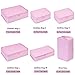 JJ POWER Travel Packing Cubes, Luggage Organizers with Shoe Bag (Pink)