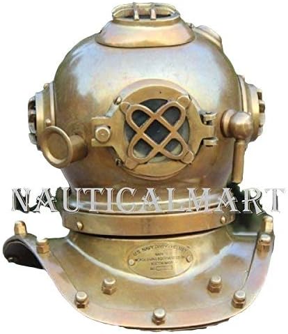 Antique Mini Deep Sea Divers Helmet Desk Decorative Marine Ship Helmet Office Home Decor