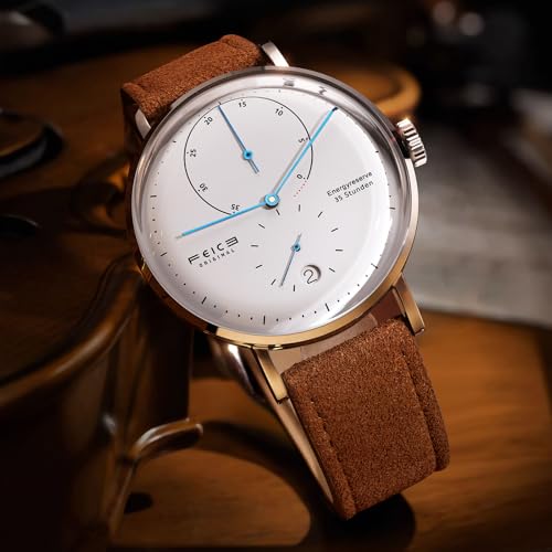 FEICE Montre Automatique Montre Homme avec Mouvement Mécanique et Verre Bombé Montre Minimaliste Classique – vue 2