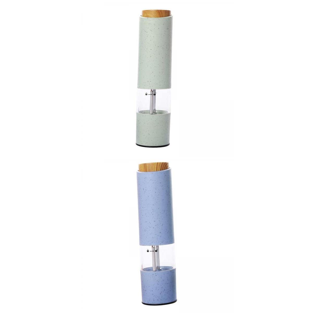 MagiDeal 2 Pieces Automatic Electric Salt Pepper Mill Grinder Shaker Salt Miller Crusher Refillable