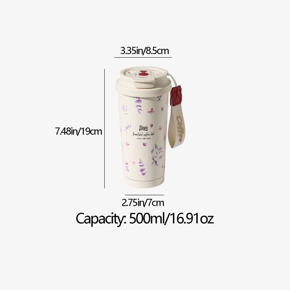 Taza de café totalmente automática, termo eléctrico recargable, modelo Stanley, vaso de acero inoxidable con agitación de un solo toque, 8 horas de larga duración, conservación del calor,