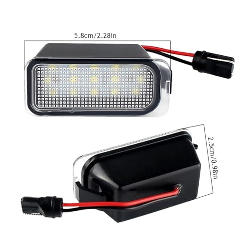 Luz de matrícula para KUGA y Mondeo MK4 MK5 con iluminación LED de 2 piezas 4