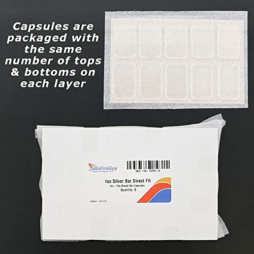 Air-Tite Holders Cápsulas para Monedas 1oz Plata 5 Pzs miniatura 5