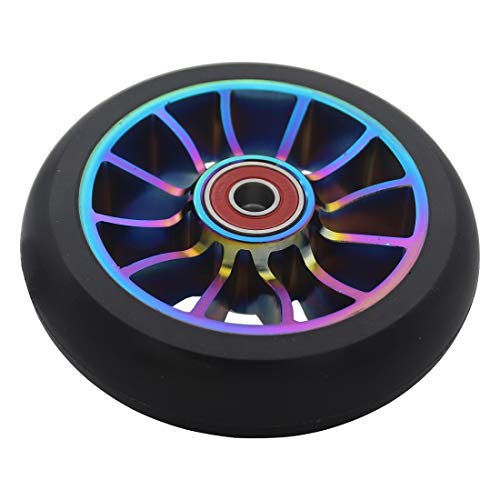 Aibiku 2 Pezzi 100mm Stunt Scooter Ruote, con