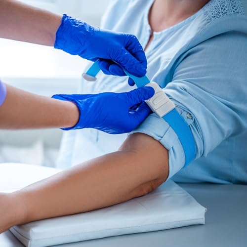 8 Stück Stauschlauch Blutabnahme Set, Venenstauer Stauschlauch mit Schnalle, Tourniquet Holster,Blutabnahme Set zum üBen für Ärzte Sanitäte Camping Outdoor(8 Farben)